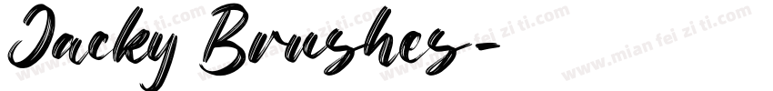 Jacky Brushes字体转换